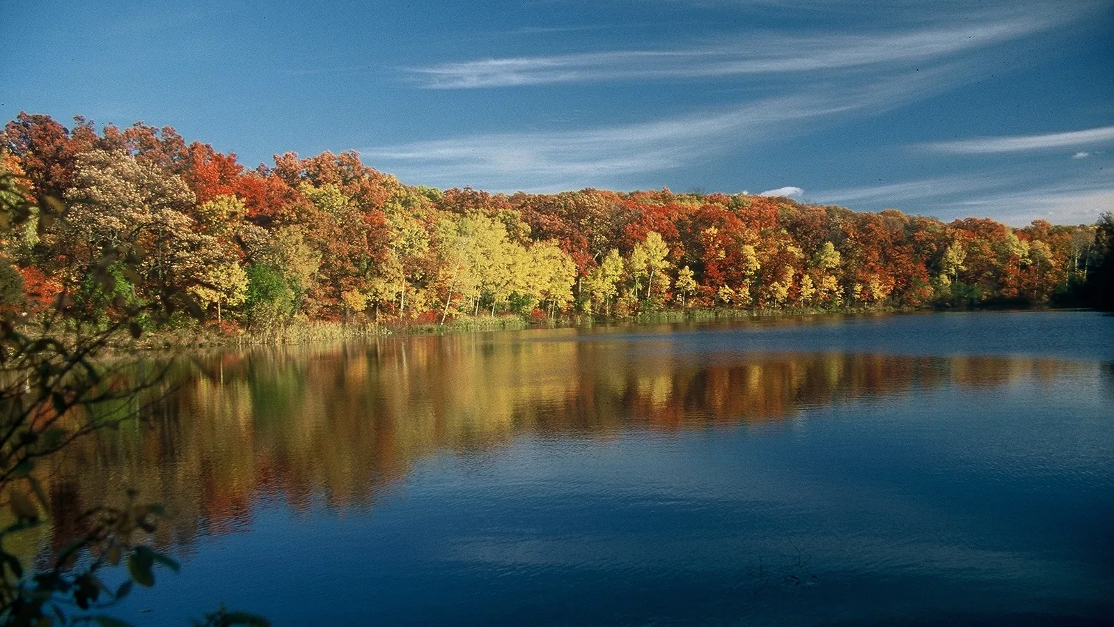 Fall color reflected in a pond in the Kettle Moraine of Southeast Wisconsin